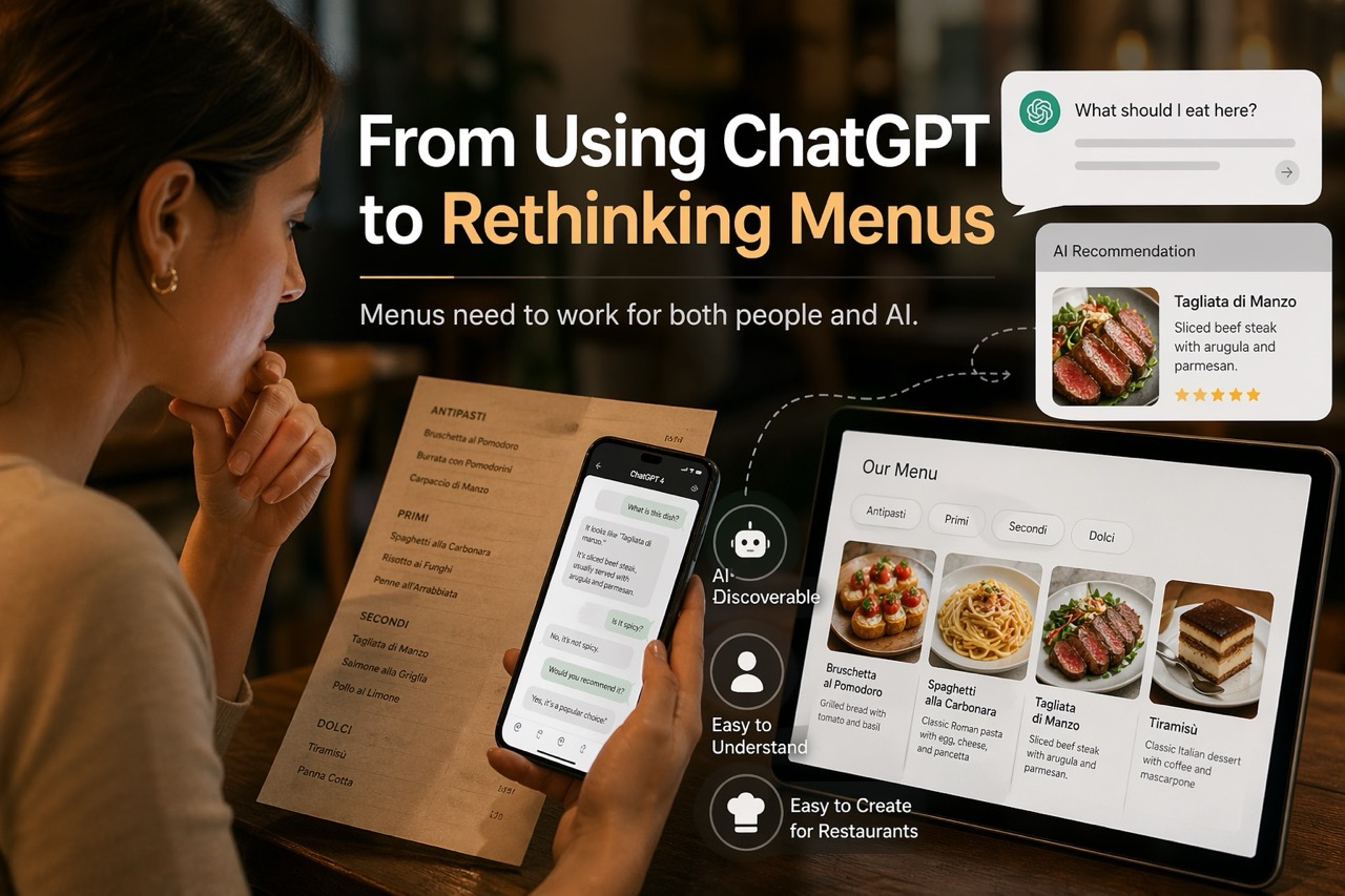 From Using ChatGPT to Rethinking Menus