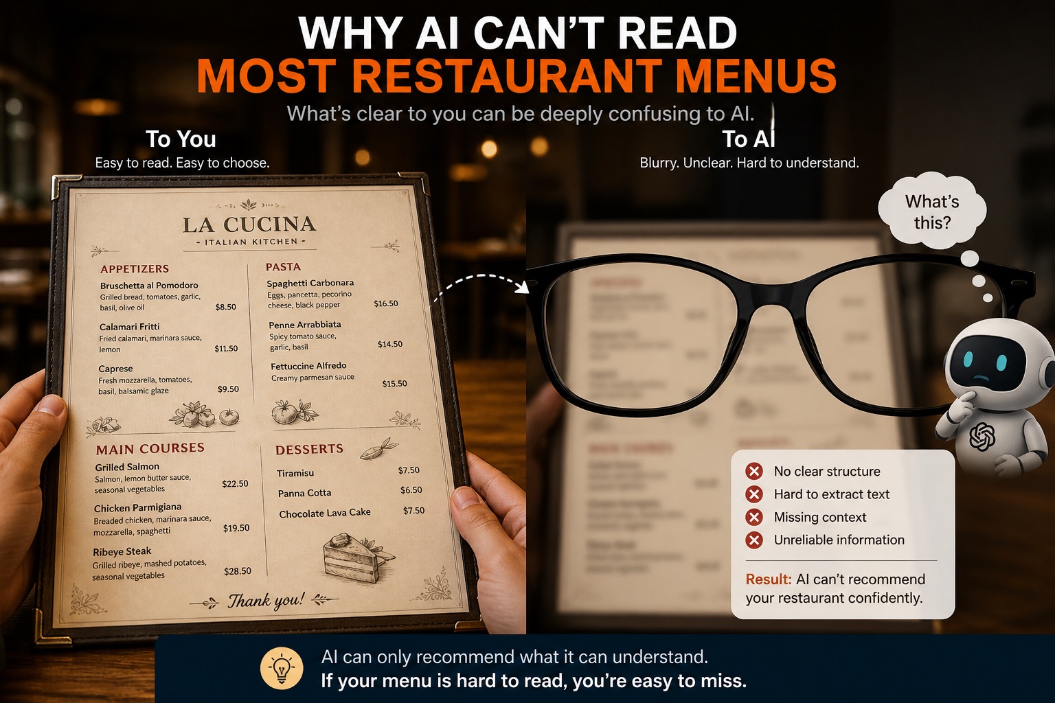 Why AI Can’t Read Most Restaurant Menus